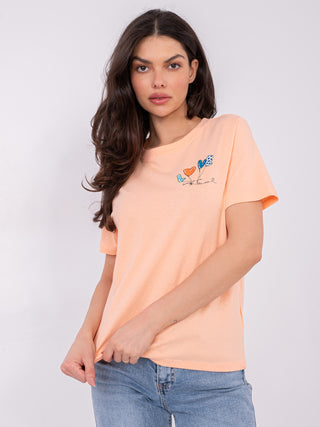 T-shirt-D12022M02844A-brzoskwiniowy