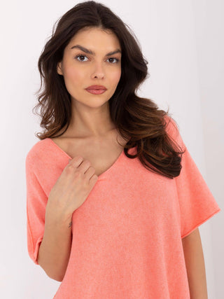 Sweter-MO-SW-0702.36-brzoskwiniowy