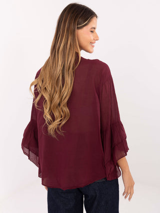 Koszula-MI-KS-92330.07-bordowy