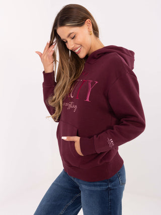 Bluza-D10608BC02802A4NO-bordowy