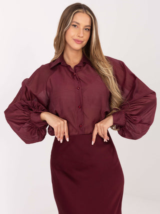 Koszula-IT-KS-28979.63-bordowy