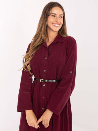 Sukienka-MI-SK-92400.17-bordowy