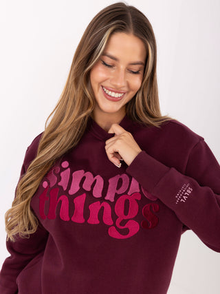 Bluza-D10608BC02801A4NO-bordowy