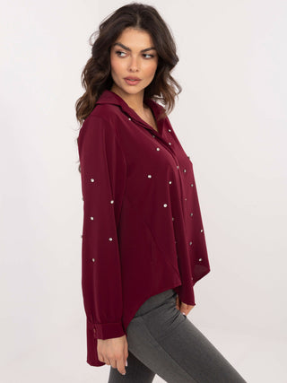 Koszula-DHJ-KS-18397.47P-bordowy