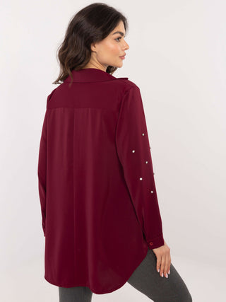 Koszula-DHJ-KS-18397.47P-bordowy