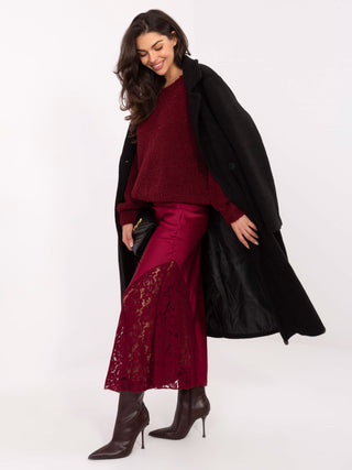 Spódnica-MI-SD-G9140.34-bordowy