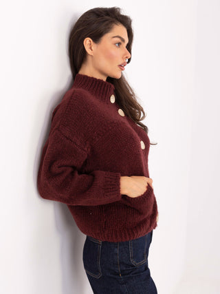 Sweter-MI-SW-WM218.02-bordowy