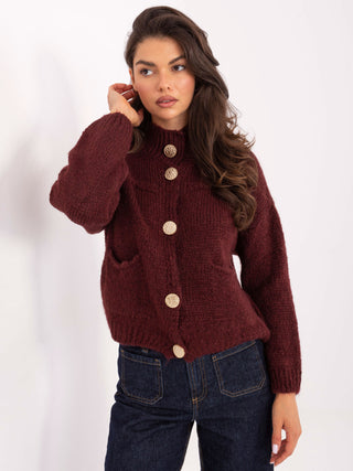 Sweter-MI-SW-WM218.02-bordowy