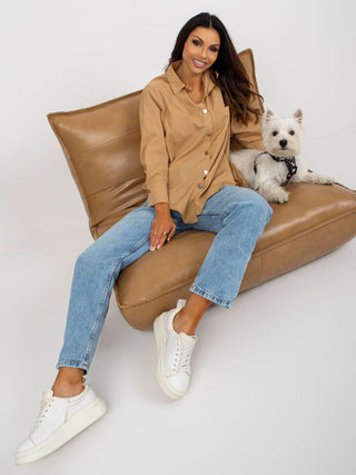 Koszula-TO-KS-7118.86-camelowy