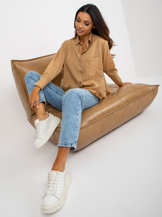 Koszula-TO-KS-7118.86-camelowy