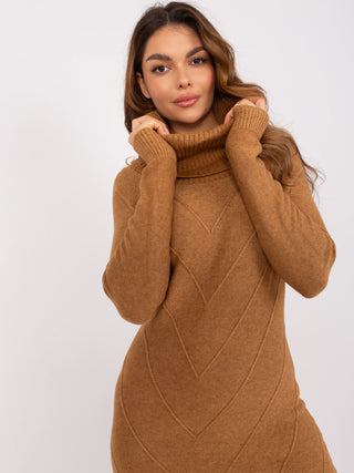 Sukienka-PM-SK-PM-3802.37X-camelowy