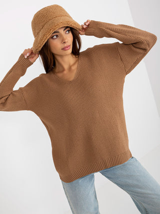 Sweter-TO-SW-1111.65P-camelowy