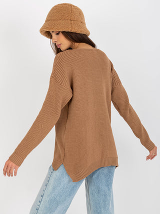 Sweter-TO-SW-1111.65P-camelowy