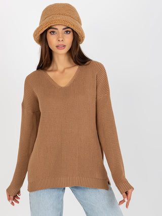 Sweter-TO-SW-1111.65P-camelowy