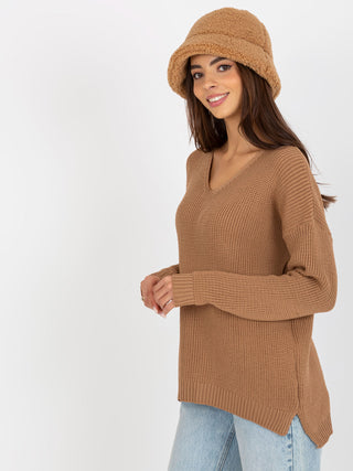 Sweter-TO-SW-1111.65P-camelowy