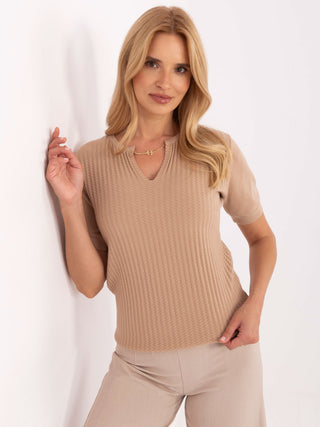 Sweter-PM-SW-PM-5053.39-camelowy