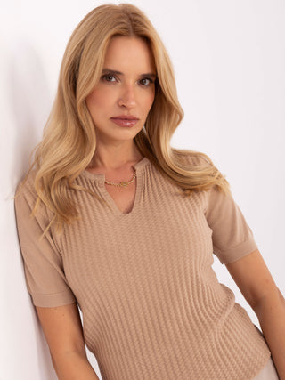 Sweter-PM-SW-PM-5053.39-camelowy