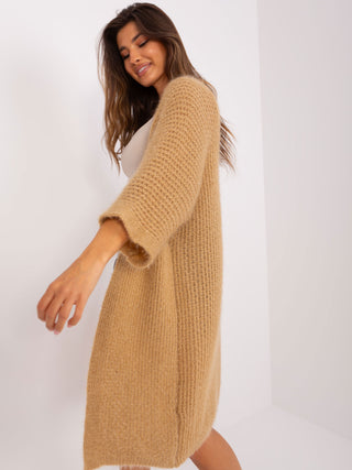 Kardigan-DHJ-SW-6611.12P-camelowy