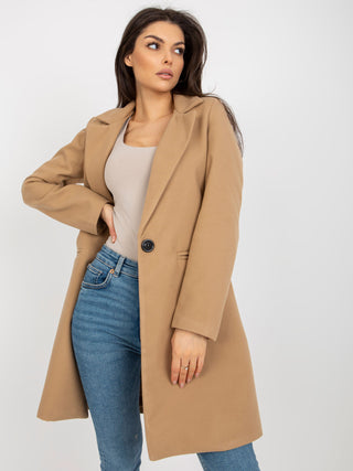 Płaszcz-TW-PL-BI-23314.00P-camelowy