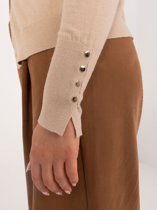 Sweter-PM-SW-R5101.31P-camelowy