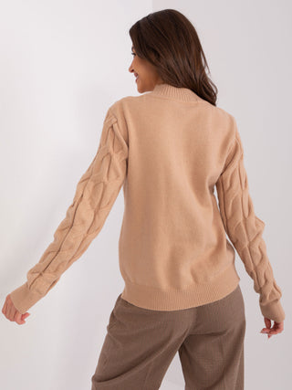 Sweter-AT-SW-2235.00P-camelowy