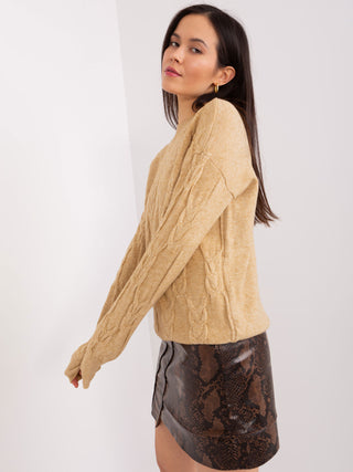 Sweter-AT-SW-2340.22-camelowy