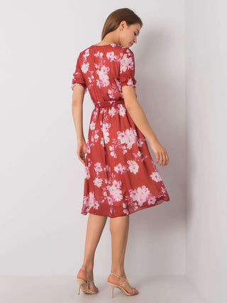 Sukienka-LK-SK-507659.02P-ciemny pomarańczowy