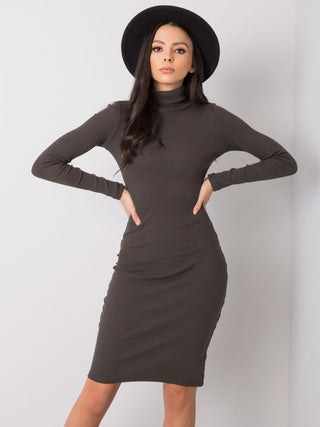 Sukienka-RV-SK-R5133.07P-ciemny khaki