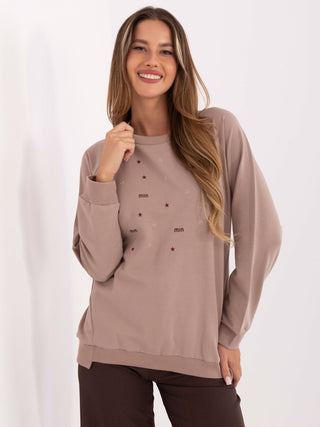 Bluzka-RV-BZ-A876.52-ciemny bezowy