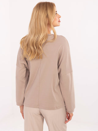 Bluzka-RV-BZ-A823.49-ciemny bezowy