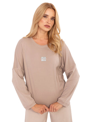 Bluzka-RV-BZ-A823.49-ciemny bezowy