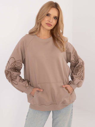 Bluza-RV-BL-9972.10X-ciemny bezowy