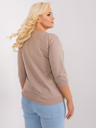 Bluzka-RV-BZ-9105.46P-ciemny bezowy