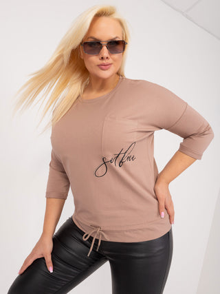 Bluzka-RV-BZ-9361.73-ciemny bezowy