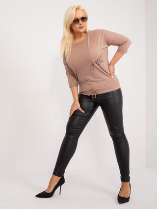 Bluzka-RV-BZ-9361.73-ciemny bezowy