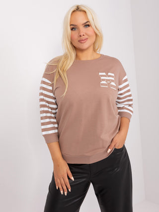 Bluzka-RV-BZ-9148.16P-ciemny bezowy