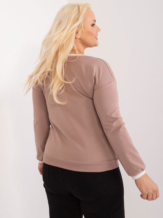 Bluzka-RV-BZ-9242.52-ciemny bezowy