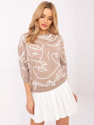 Bluzka-RV-BZ-A267.28-ciemny bezowy