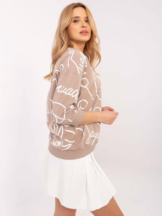 Bluzka-RV-BZ-A267.28-ciemny bezowy