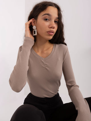 Bluzka-RV-BZ-9210.73-ciemny bezowy