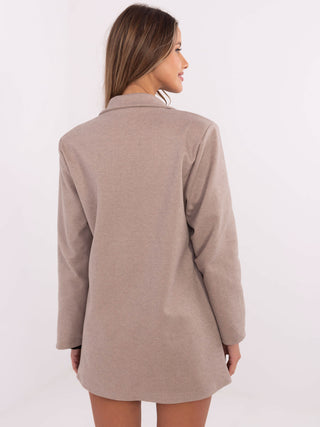 Marynarka-DHJ-MA-A8767.57P-ciemny bezowy