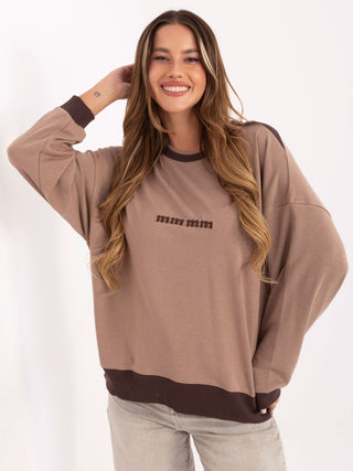 Bluzka-RV-BZ-A878.51-ciemny bezowy