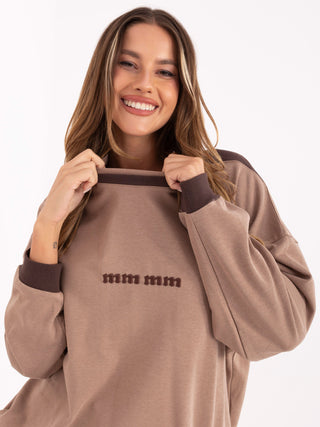 Bluzka-RV-BZ-A878.51-ciemny bezowy