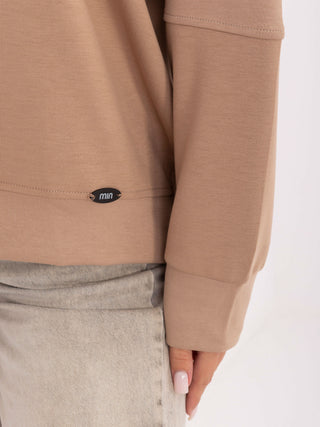 Bluzka-RV-BZ-A906.59-ciemny bezowy