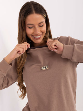 Bluza-RV-BL-A868.46-ciemny bezowy