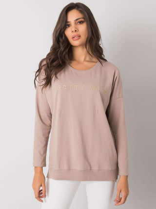 Bluzka-RV-BZ-7193.13P-ciemny bezowy