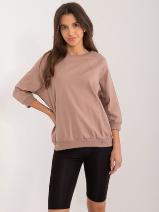 Bluzka-RV-BZ-9494.86-ciemny bezowy