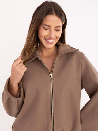 Kurtka-IT-KR-FL9725.08P-ciemny bezowy