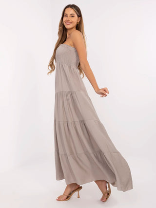 Sukienka-MI-SK-A2596.97-ciemny bezowy