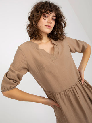 Sukienka-EM-SK-004.06-ciemny bezowy